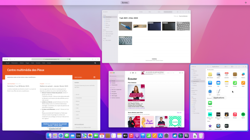 Capture d'écran de Mac OS Ventura
